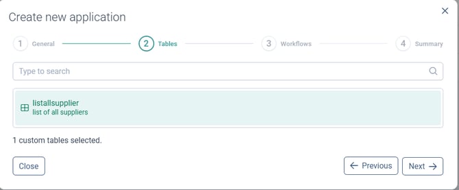Selecting a workflow to add as a resource